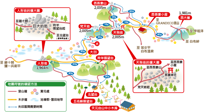 西吾山徒步旅行地圖